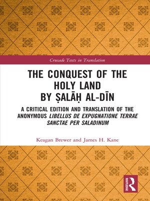 cover image of The Conquest of the Holy Land by Ṣalāḥ al-Dīn